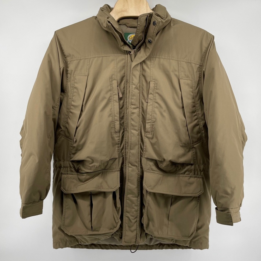 Cabelas Premier Northern Goose Down Gore-Tex Parka Jacket Brown Men's XL Tall